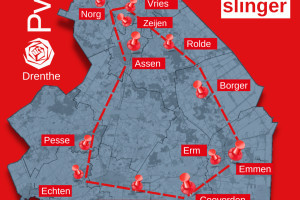 PvdA Rode slinger door Drenthe
